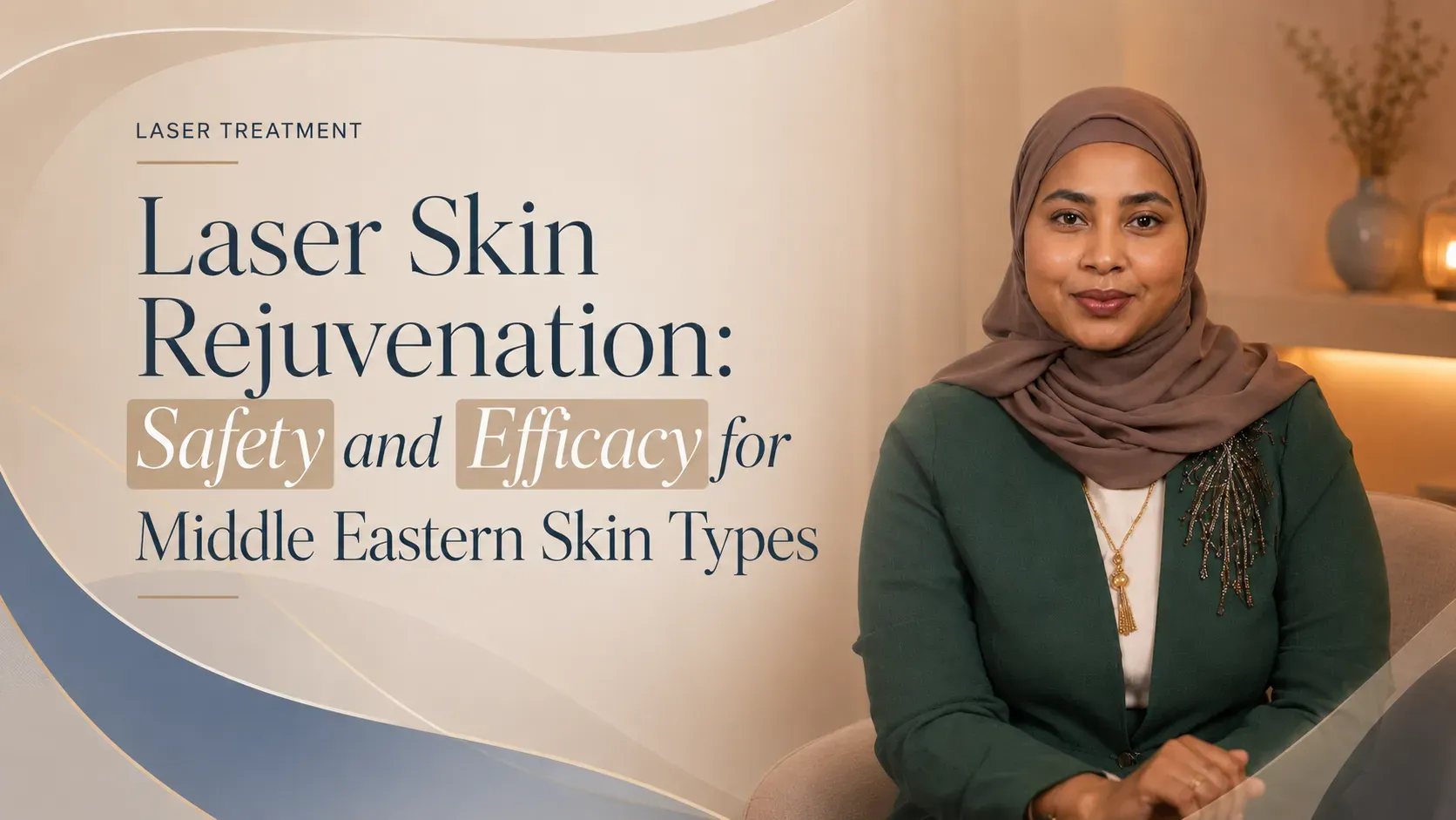 Professional skin rejuvenation treatment setting